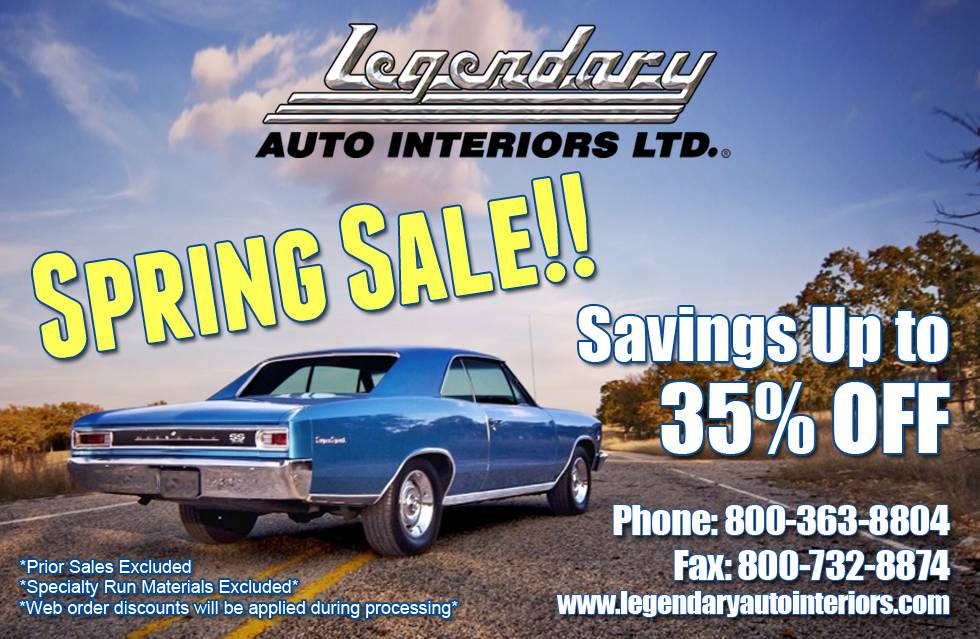 Legendary Auto Interiors Sale