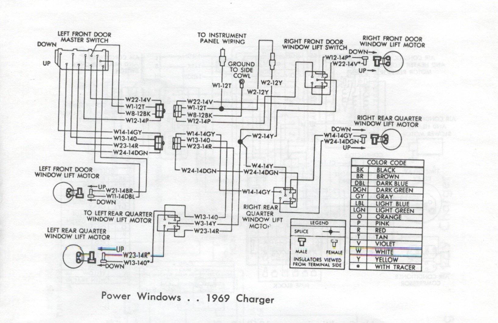 Power window wiring upgrade - relays  1990 Dodge W30 Power Window Wiring Diagram    DodgeCharger.com