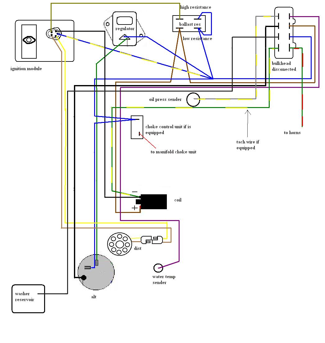 Big Block Wiring  Ignition Wiring Diagram For A 74 Challenger    DodgeCharger.com